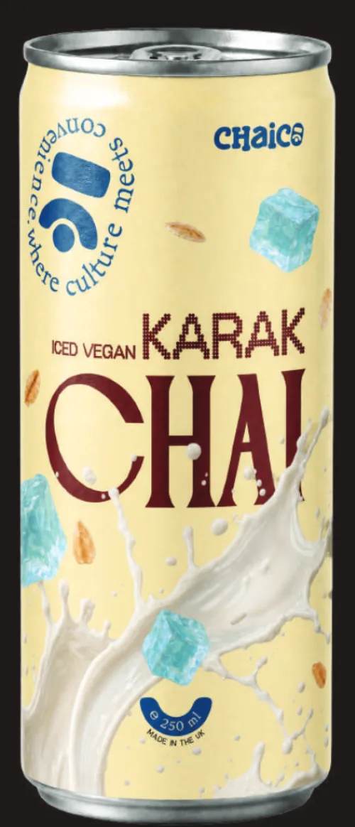 Concept can of ChaiCo Iced Vegan Karak Chai