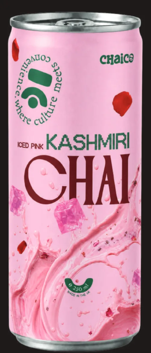 Concept can of ChaiCo Iced Kashmiri Pink Chai